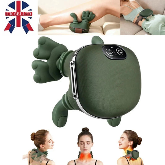 Bionic Massager 3D Deep Tissue Kneading Pillow Portable Electric Design Best Seller Ideal for Post-Workout Muscle Recovery Fitness Relaxation Home Rest Holiday Unwinding and Daily Stress Relief