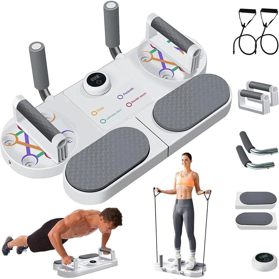 Portable Push Up Board Core Muscle Training Workout Equipment Home Gym Exercise