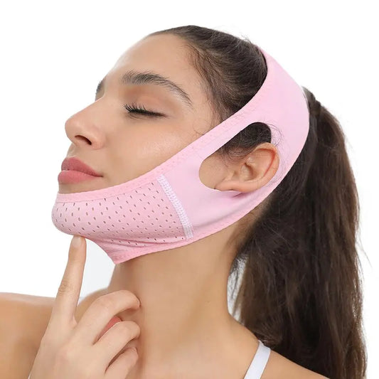 Reusable V-shaped Face Lifting Bandage, Double Chin Slimming Bandage, Double Chin Reducer, Face Lifting Bandage, Sleeping Anti-sagging Face Care Bandage, Comfortable Skincare Tool for Women #TOP PICKS