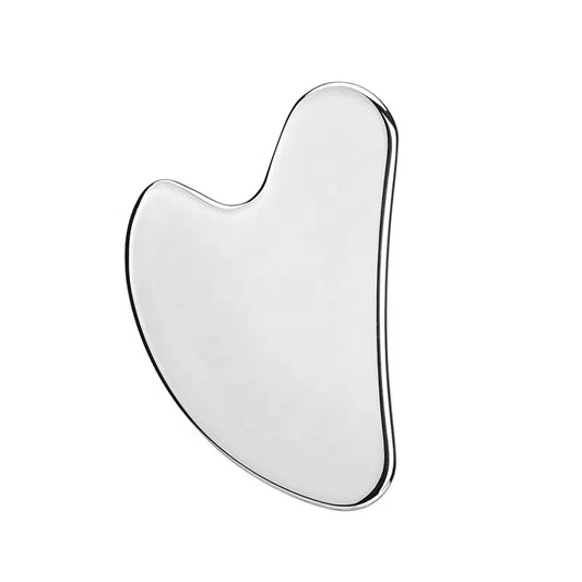 Heart Shaped Stainless Steel Gua Sha Scraper, Facial Massage Tool, Professional Skin Care Tool for Women, Facial Care Tools
