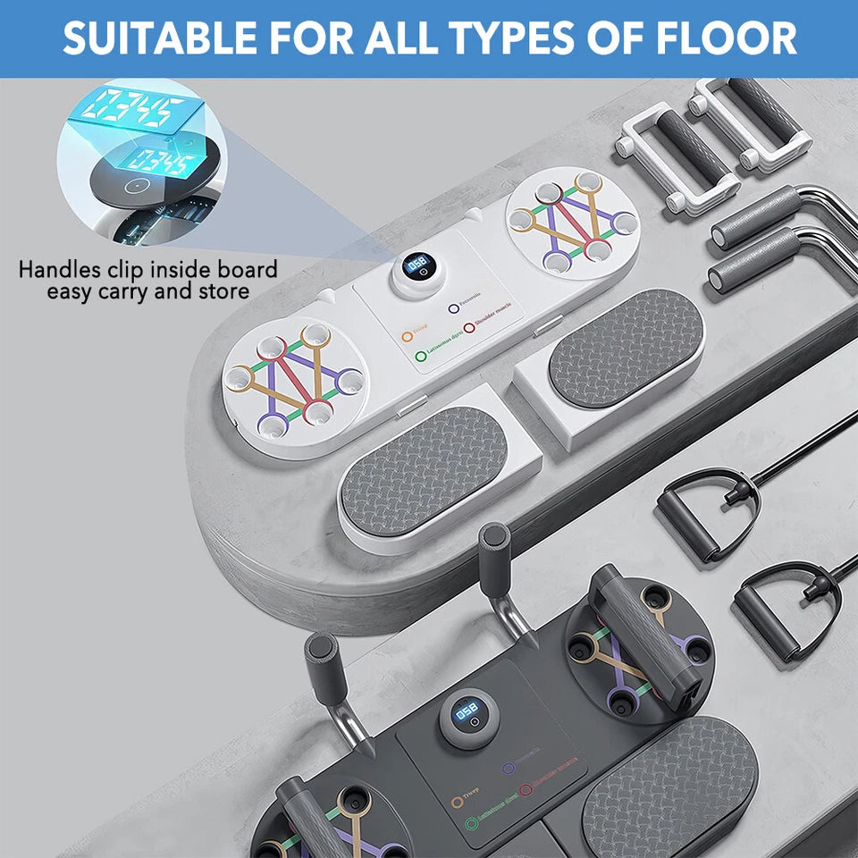 Portable Push Up Board Core Muscle Training Workout Equipment Home Gym Exercise