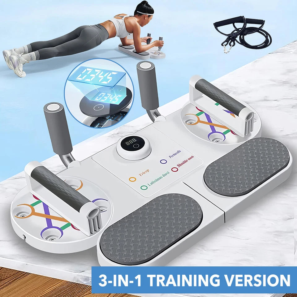 Portable Push Up Board Core Muscle Training Workout Equipment Home Gym Exercise